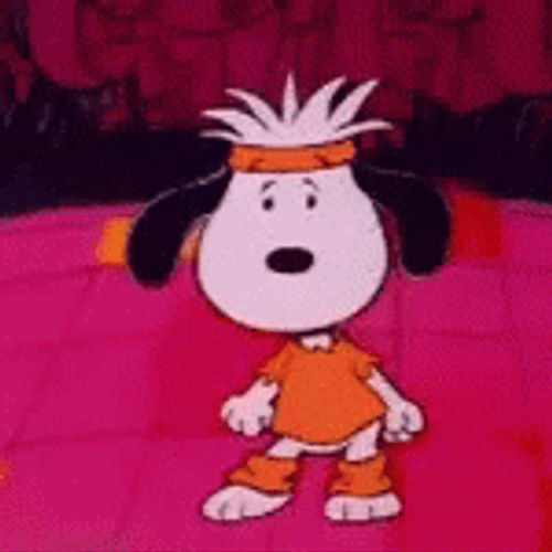Snoopy Dancing Its Flashbeagle GIF