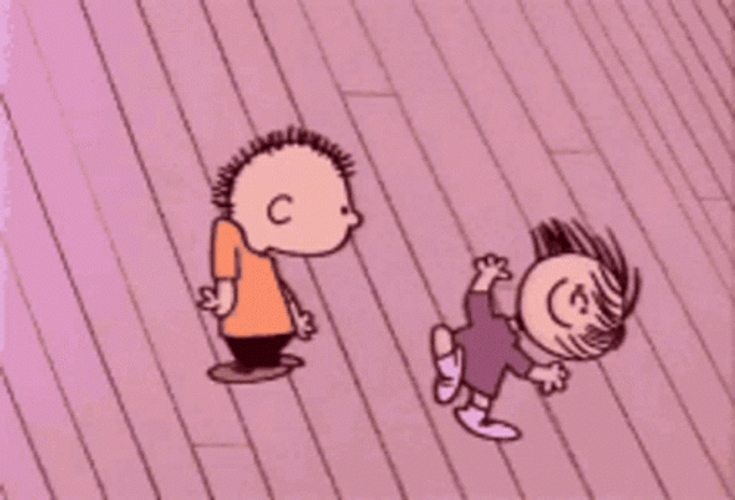 Snoopy Dancing Linus Van Pelt Charlie Brown GIF