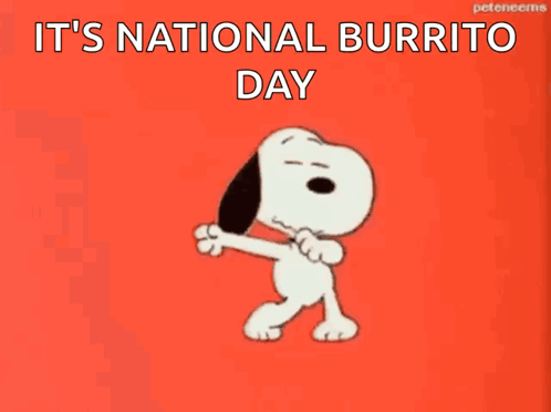 Snoopy Dancing With Chicken Dumplings Lunch GIF