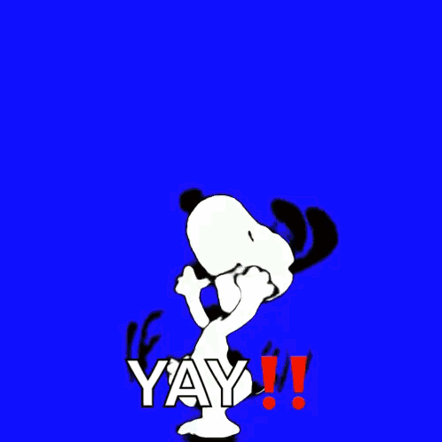 Snoopy Dancing With Yay GIF