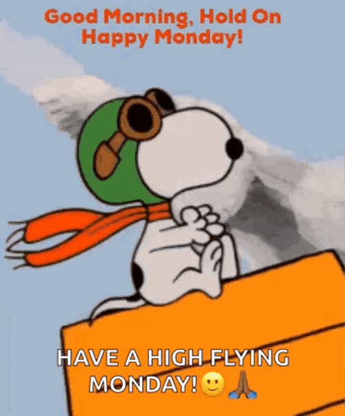 Snoopy Dog Crazy Monday GIF