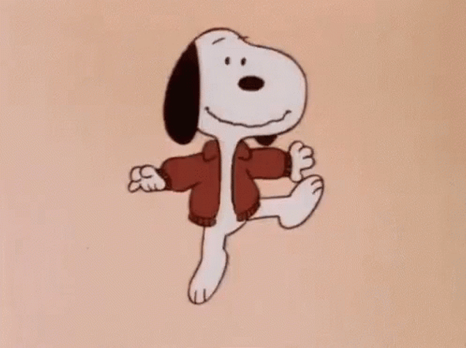 Snoopy Feeling Good GIF