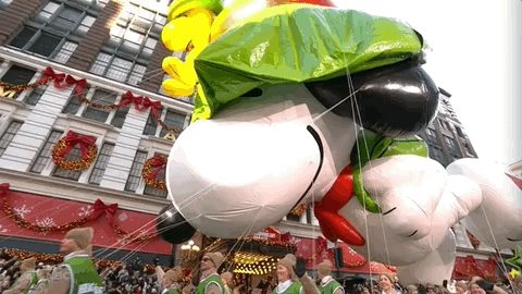 Snoopy Giant Balloon GIF