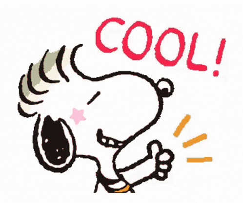 Snoopy Giving Thumbs Up Cool