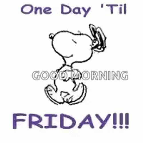 Snoopy Good Morning Thursday Funny GIF