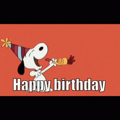 Snoopy Happy Birthday Meme GIF