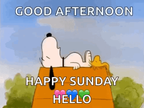 Snoopy Happy Sunday GIF
