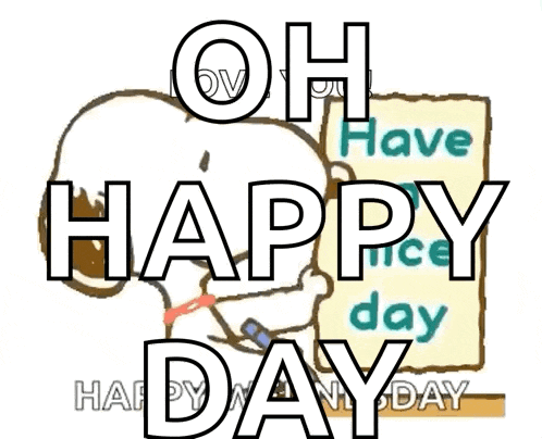 Snoopy Have A Nice Day Gif GIF