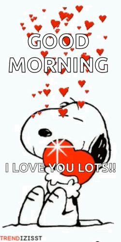 Snoopy Holding Heart Saying I Love You