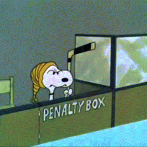 Snoopy in Penalty Box