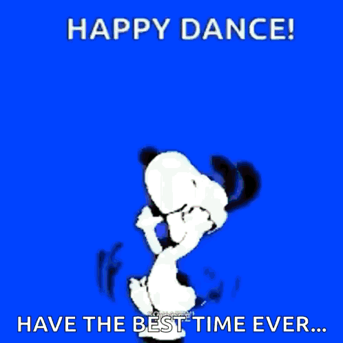 Snoopy Jumping GIF