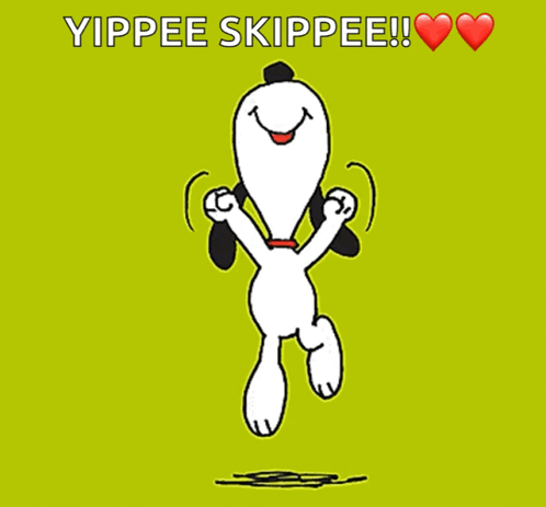 Snoopy Jumping Yippee Skippee