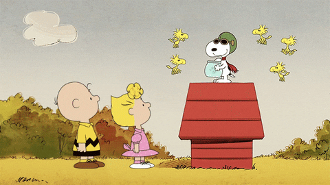 Snoopy Kindness Giving Cookies To Beagle Scouts GIF