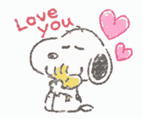 Snoopy Love Ya GIF