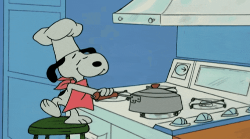 Snoopy Popcorn Gif GIF
