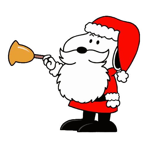 Snoopy Santa Blowing Bell
