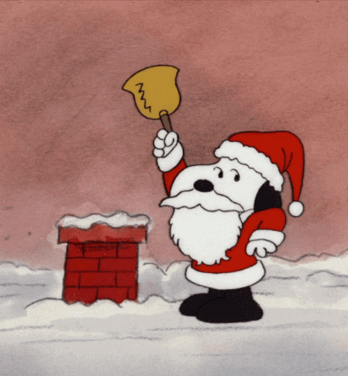 Snoopy Santa Claus GIF