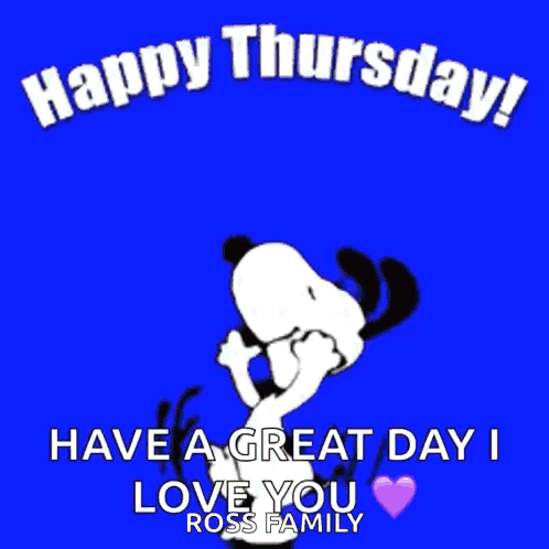 Snoopy Saying Happy Thursday