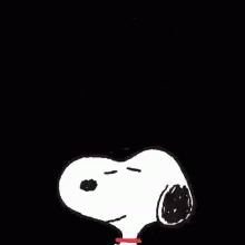 Snoopy Saying Thanks With Colorful Stars GIF