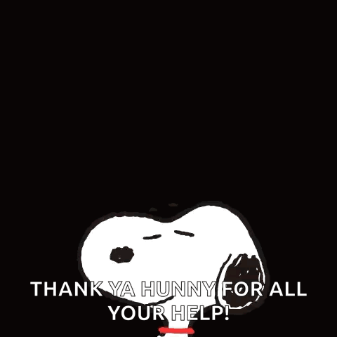 Snoopy Thanks You for Help