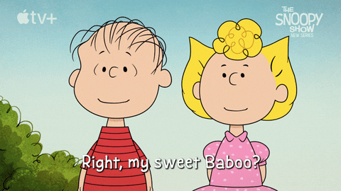 Snoopy Valentines Day Sally Brown Linus Sweet Baboo GIF
