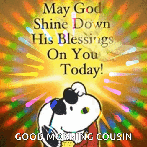 Snoopy Wearing Sunglasses Saying Good Morning GIF