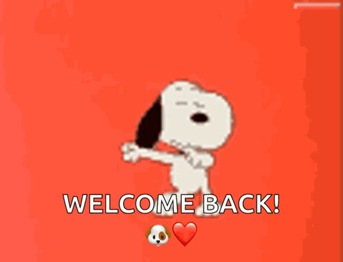 Snoopy Welcome Back