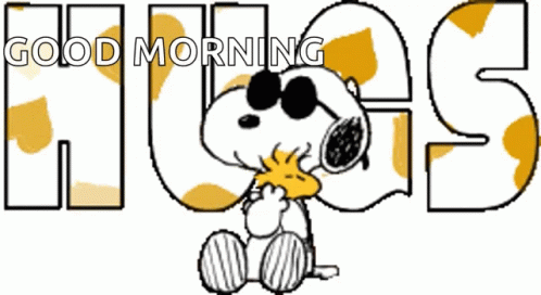 Snoopy With Good Morning Hugs