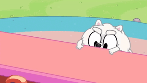 Snoopy with Pink Bow and Pom Poms Saying Good Luck