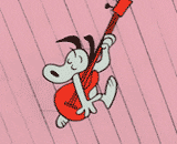 Snoopy With Red Guitar As Rockstar GIF