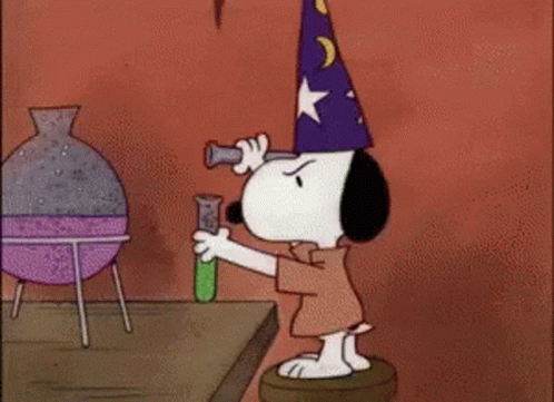 Snoopy Wizard GIF
