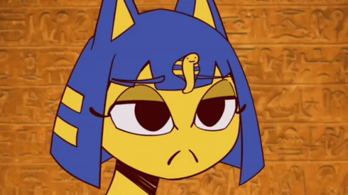 Snooty Ankha Intense Glare GIF