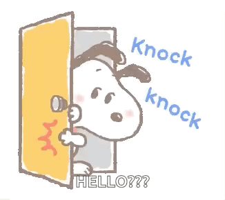 Snooy Knockknock GIF