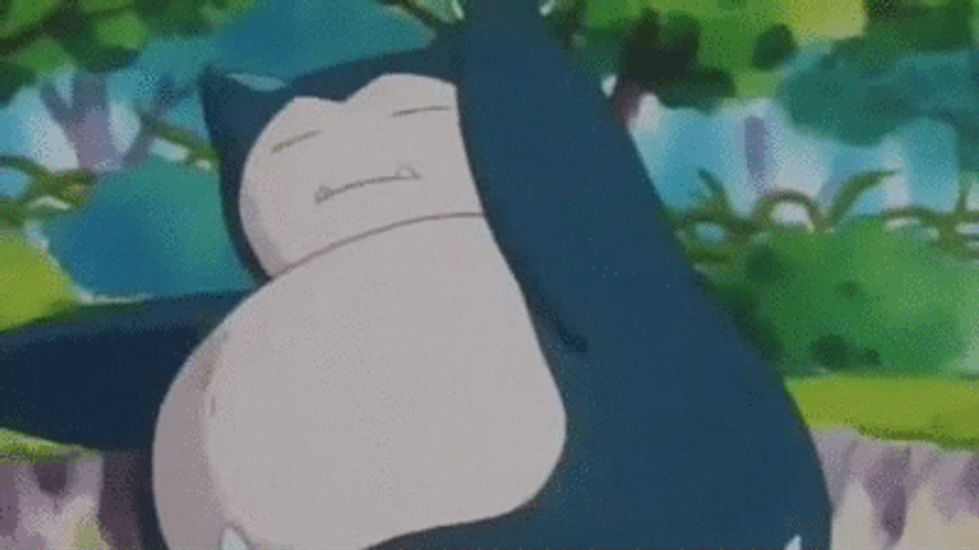 Snorlax Doing Stretching GIF