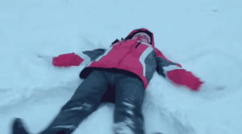 Snow Angel Snowfall GIF