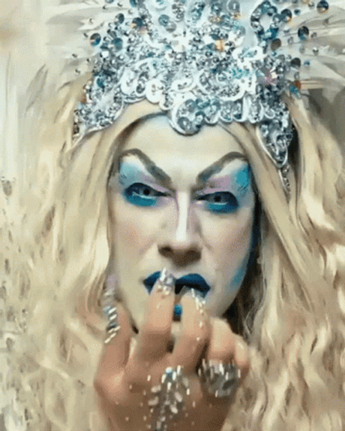 Snow Drag Queen GIF