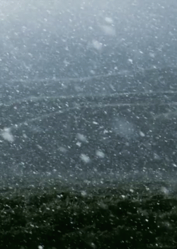 Snow Is Falling On A Dark Gray Background GIF