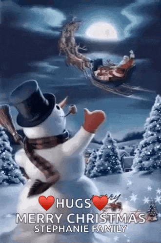 Snow Man Gif GIF