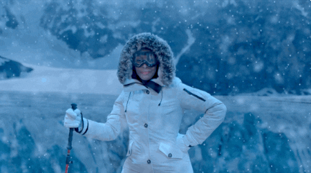 Snow Storm Sassy Lady Amazing GIF