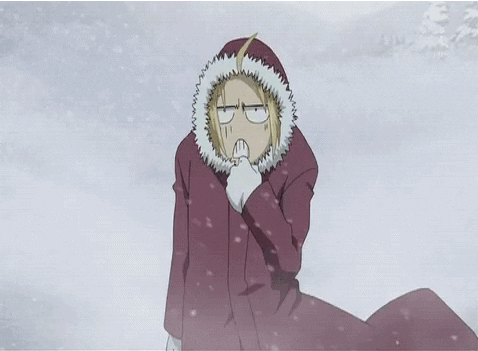 Full Metal Alchemist Snow Storm GIF