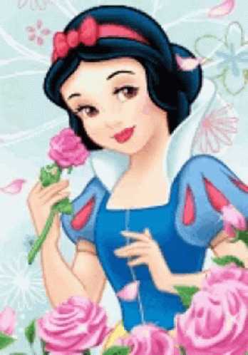 Snow White Brown Eyes GIF