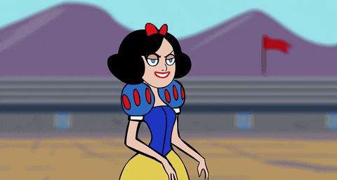 Yawning Snow White GIF