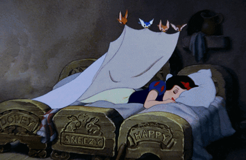 Sleeping Snow White GIF