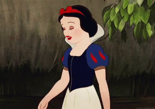 Snow White From Disney 'S Snow White And The Seven Dwarfs Is Walking In The Woods GIF