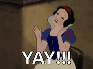 Snow White From Snow White And The Seven Dwarfs Is Sitting In A Chair And Waving . GIF