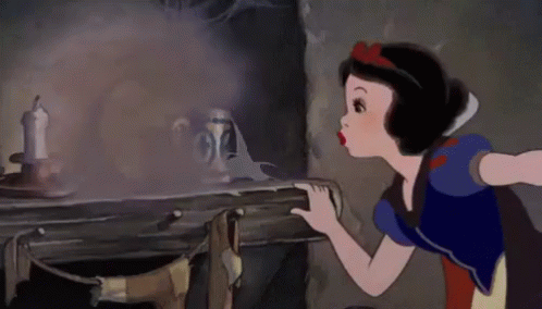 Snow White Looking at Ghost
