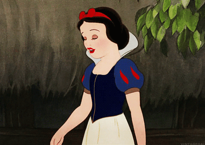 Snow White Magical Flying Kiss GIF