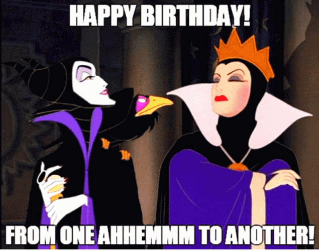 Snow White Stepmother Disney Happy Birthday GIF
