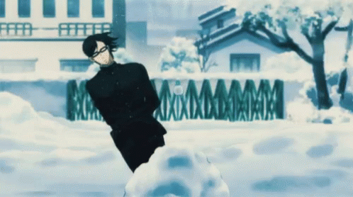 Snowball Attack Anime Sakamoto GIF