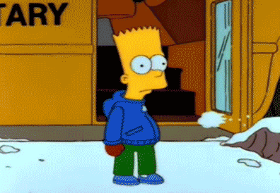 Snowball Attack The Simpsons GIF